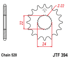 Звезда ведущая  JTF394 15