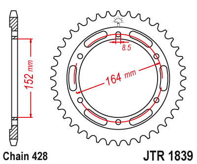 Звезда ведомая JTR1839 55