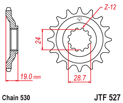 Звезда ведущая  JTF527 17