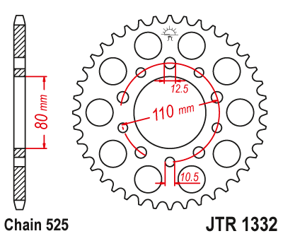 Звезда ведомая JTR1332 43