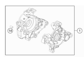 Картер мотора KTM 50SX 09- / Husqvarna TC50 17- / GasGas MC50 21-