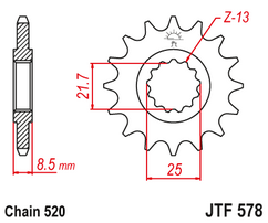 Звезда ведущая  JTF578 15