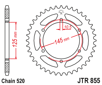 Звезда ведомая JTR855 46