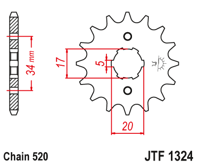 Звезда ведущая  JTF1324 11