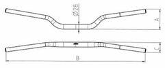 Руль 28мм Renthal Twinwall оранжевый KTM SX/SXF/EXC/EXCF /07->