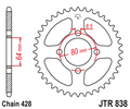 Звезда ведомая JTR838 38