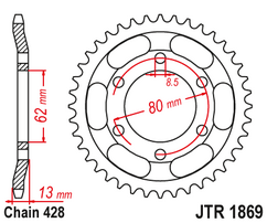 Звезда ведомая JTR1869 45