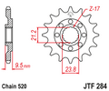 Звезда ведущая 12 зубов CR250R / CRF450R-X JT