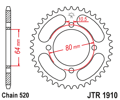 Звезда ведомая JTR1910 32