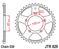 Звезда ведомая JTR829 43