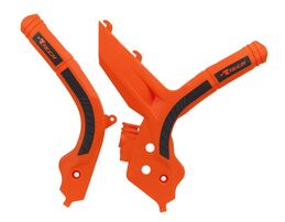 Защита рамы оранжево-черная KTM SX/SX-F 19-22 / EXC/EXC-F 20-23