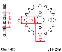 Звезда ведущая JTF249/504 15