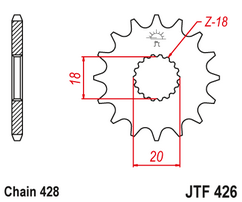 Звезда ведущая  JTF426 15