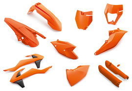 Комплект пластика оранжевого KTM EXC/EXCF 125-500/17-19