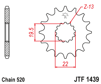 Звезда ведущая JTF1439 12