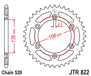Звезда ведомая JTR822 42