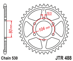 Звезда ведомая JTR488 44