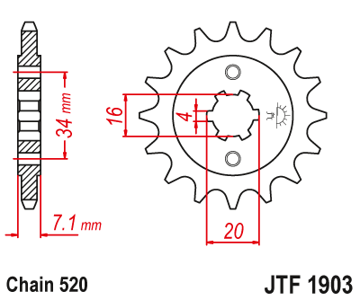 Звезда ведущая  JTF1903 13