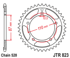 Звезда ведомая JTR823 46