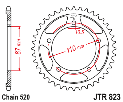 Звезда ведомая JTR823 46