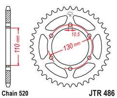 Звезда ведомая JTR486 46