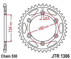 Звезда ведомая JTR1306 43