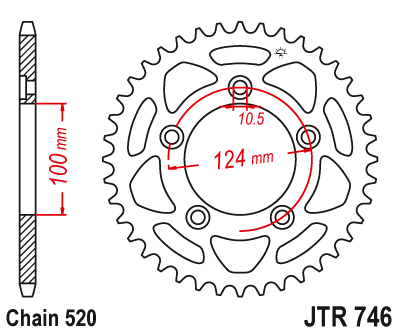 Звезда ведомая JTR746 43