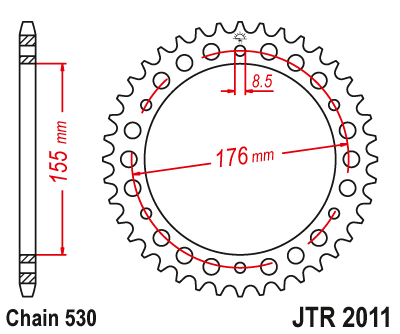 Звезда ведомая JTR2011 45