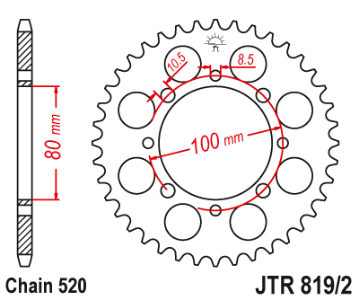 Звезда ведомая JTR819/2 41