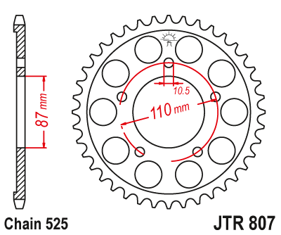 Звезда ведомая JTR807 47