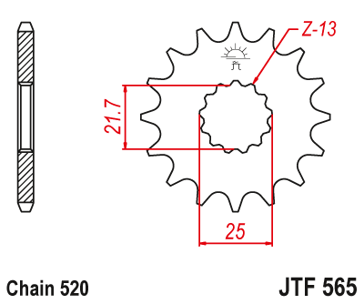 Звезда ведущая JTF565 16