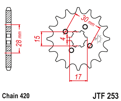 Звезда ведущая  JTF253 14