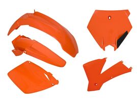 Комплект пластика оранжевый KTM SX-SXF125-520-525 01-03  # SX-SXF250 2ST-450 01-02 # EXC-EXCF 03 