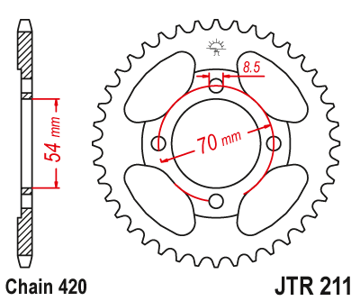 Звезда ведомая JTR211 39