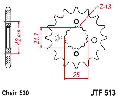 Звезда ведущая JTF513 16