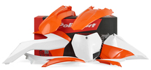 Комплект пластика оранжево-белого KTM SX/SX-F 13-15