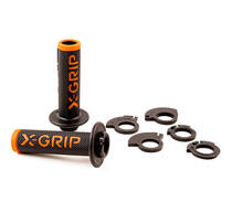 Грипсы X-GRIP Lock-On оранжевые c открытым торцом