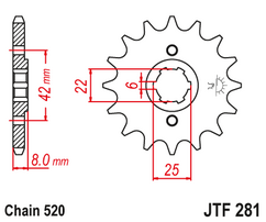 Звезда ведущая  JTF281 13