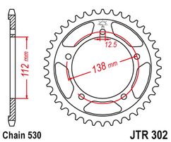 Звезда ведомая JTR302 43