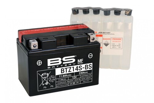 Аккумулятор BTZ14S-BS/YTZ14S-BS