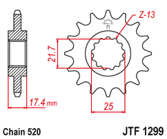 Звезда ведущая JTF1299 14