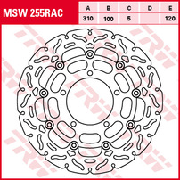 Тормозной диск передний Suzuki GSX-R600/750 06-07 / GSX-R1000 05-08