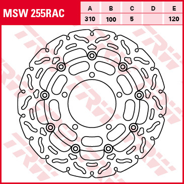 Тормозной диск передний Suzuki GSX-R600/750 06-07 / GSX-R1000 05-08