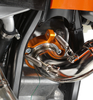 Защита выпускного фланца оранжевая KTM 250EXC, 300EXC 17-21