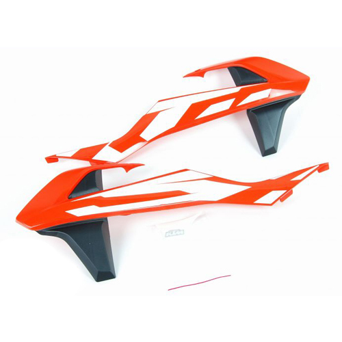 Боковины радиатора оранжевые с графикой KTM 50SX 2016