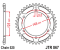 Звезда ведомая JTR867 42