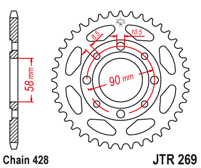 Звезда ведомая JTR269 46