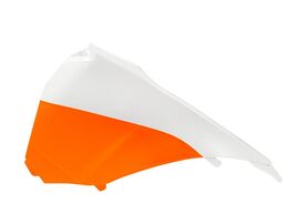 Боковина воздушного фильтра левая SX125/SXF125-450 13-15 # SX250 13-16 # EXC/EXCF 14-15 оранжево-белая