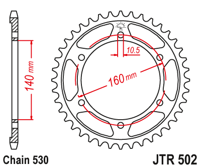 Звезда ведомая JTR502 44