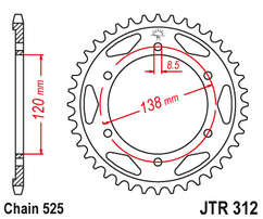 Звезда ведомая JTR312 40